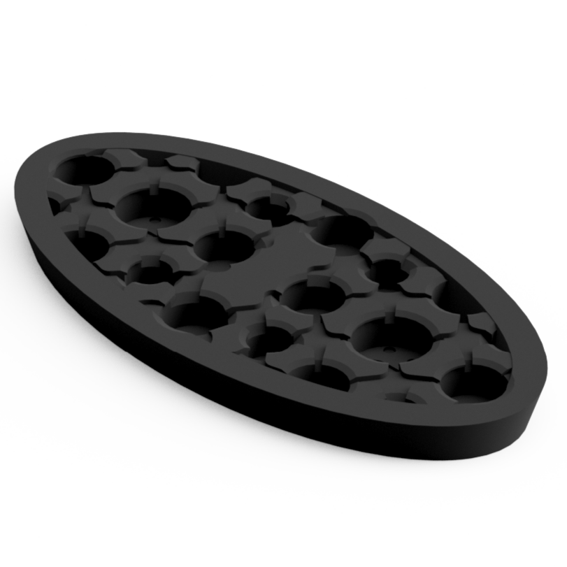 Base 20×40 mm Oval (5 pcs) Magnetic Flex