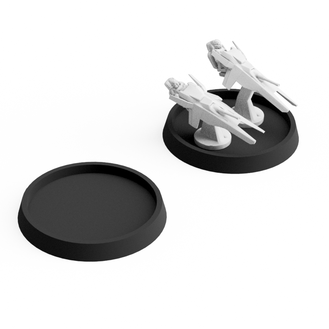 Base 25x3 mm Round (10pcs) for 6-8 mm Jetbikes