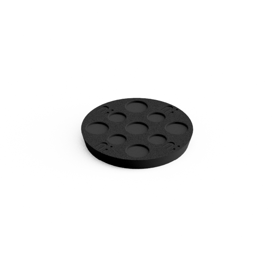 Base 25x3 mm Round (10pcs) for 6-8 mm Jetbikes