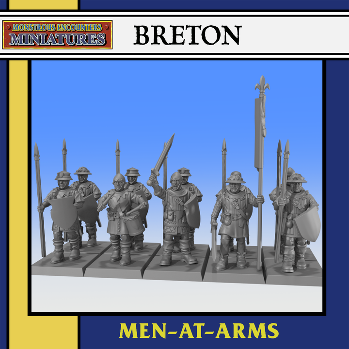 Breton: Men at Arms Unit (10 figures)