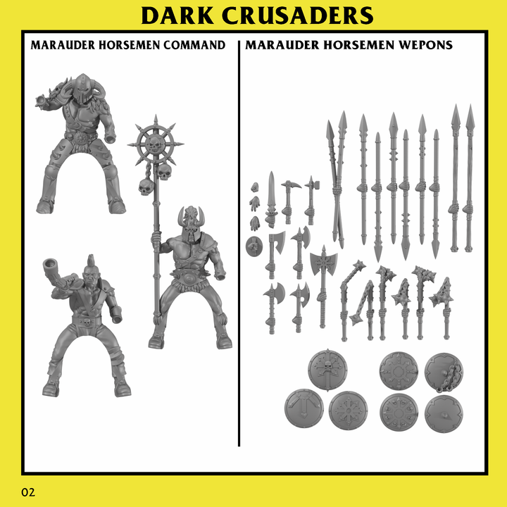 DARK CRUSADERS: Marauder Horsemen Unit