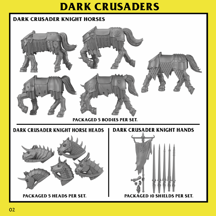 DARK CRUSADERS: Dark Knights (5 Reiter)