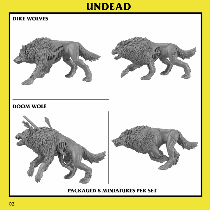 Dire Wolves (8 Figuren)