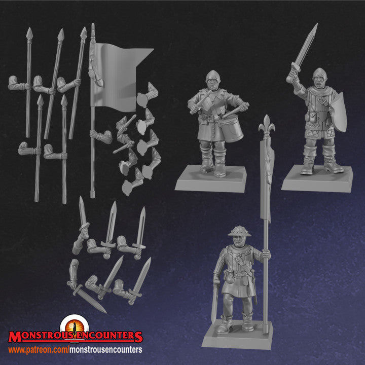 Breton: Men at Arms Unit (10 figures)