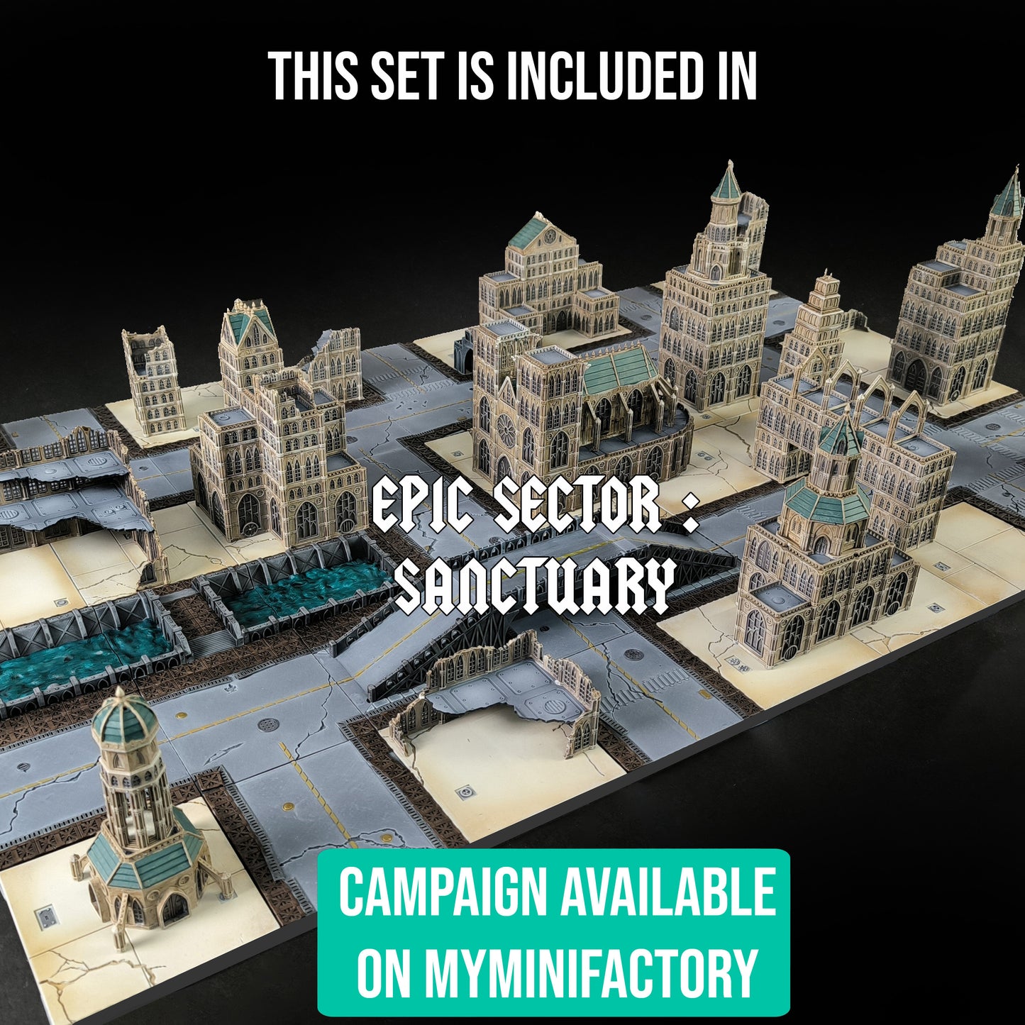 Destroyed Hab Block 1 – Epic Scale Ruin (6-10mm)