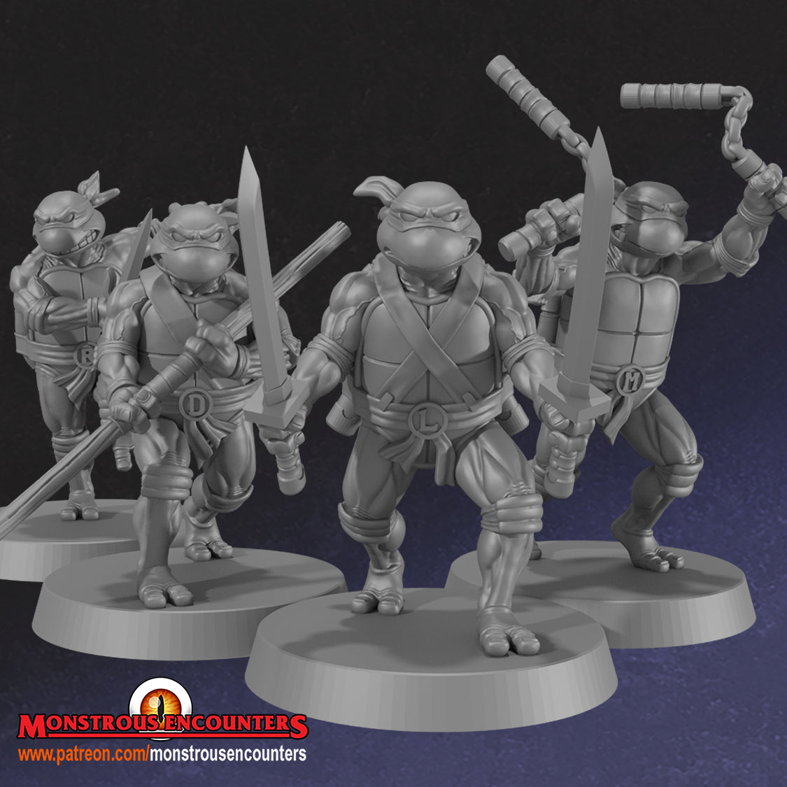 Fighting Turtles (7 figures)