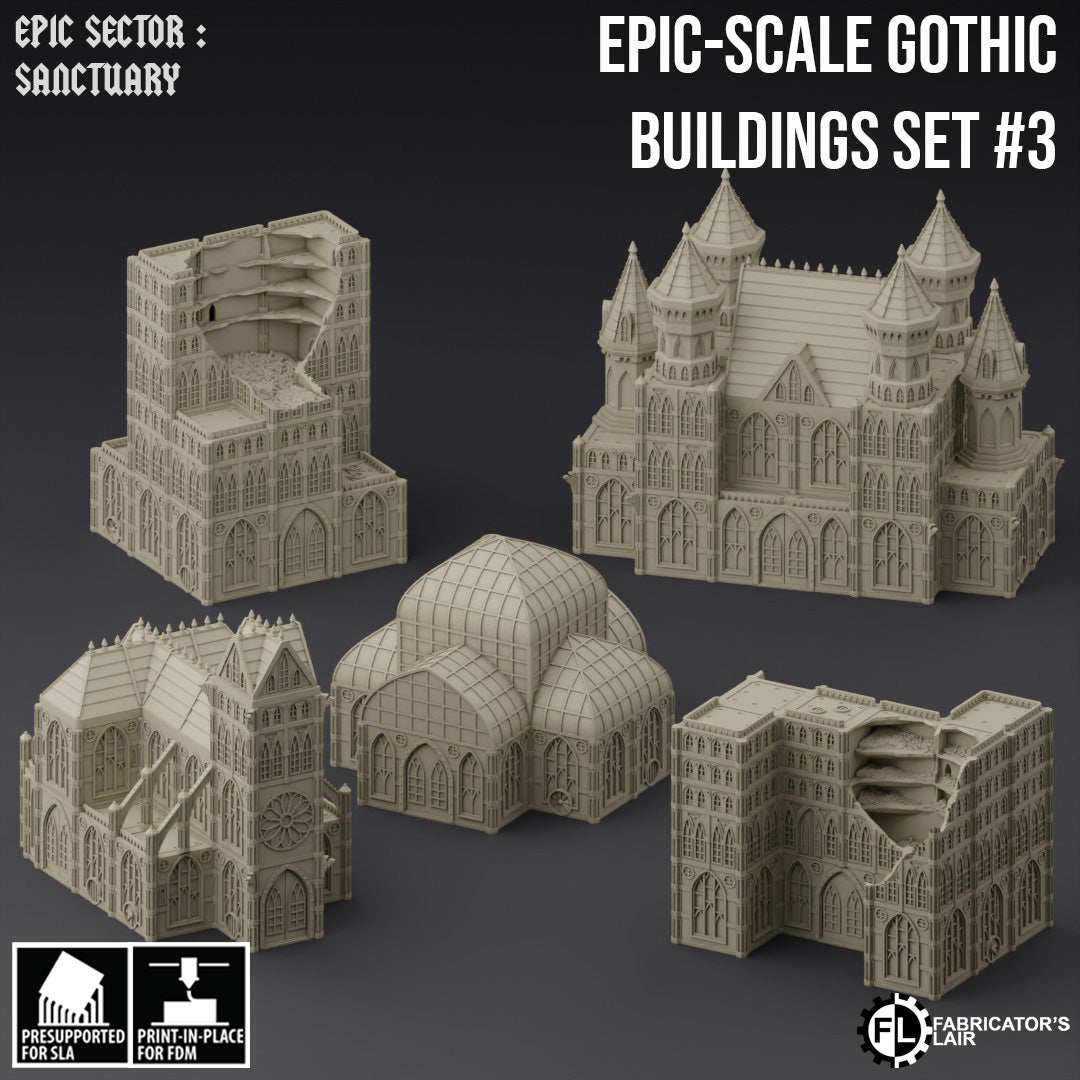 Got Build Style Gothic Building Set 3 – Polyreels Studio
