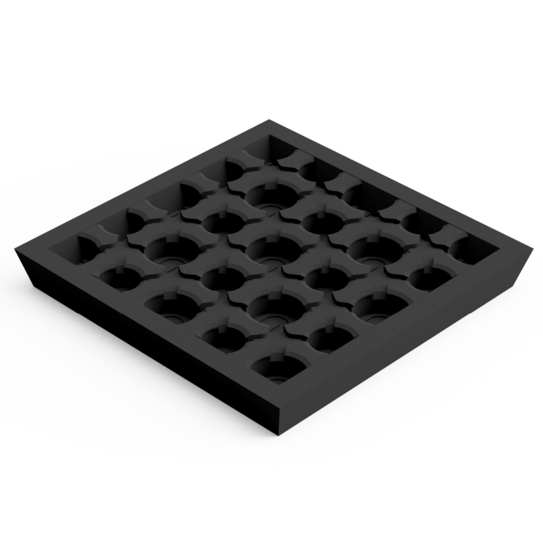 Base 32 mm Square (10 pcs) Magnetic Flex