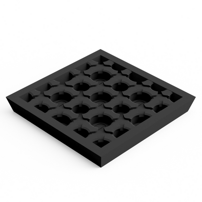 Base 30 mm Square (10 pcs) Magnetic Flex