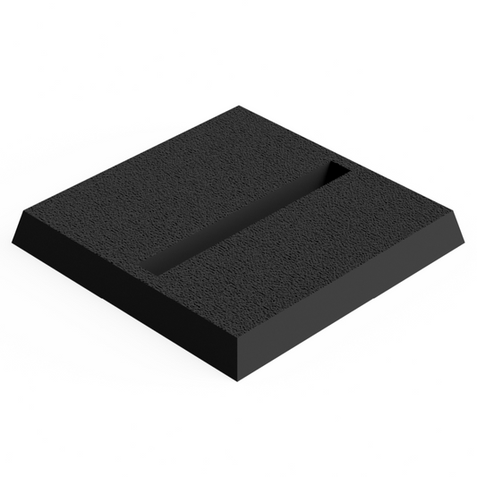 Base 25 mm Square Slotted (10 pcs) Magnetic Flex