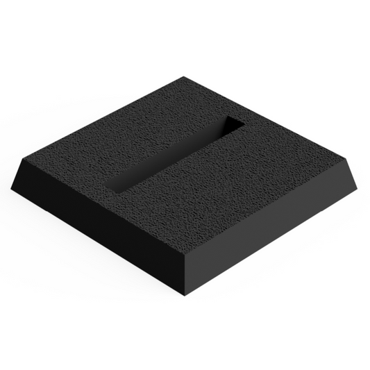 Base 20 mm Square Slotted (10 pcs) Magnetic Flex