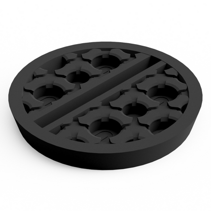 Base 30 mm Round Slotted (10 pcs) Magnetic Flex