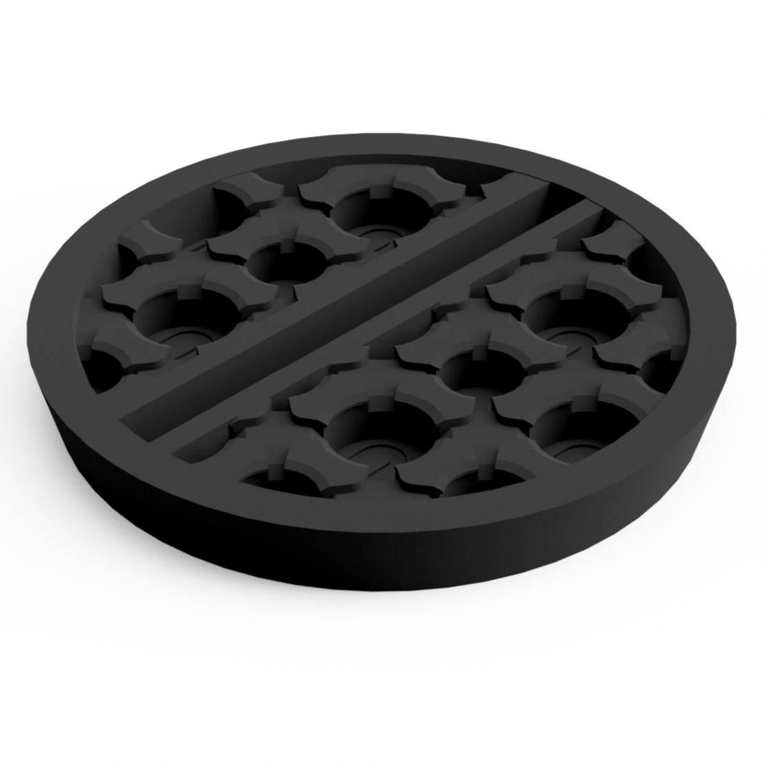 Base 32 mm Round Slotted (10 pcs) Magnetic Flex