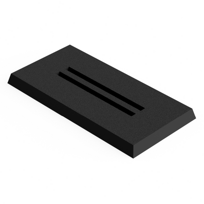 Base 30×60 mm Rectangle Slotted (5 pcs) Magnetic Flex