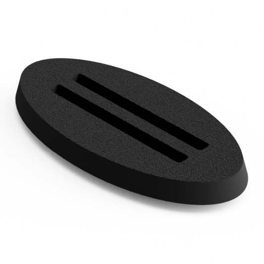 Base 20×40 mm Oval Slotted (5 pcs) Magnetic Flex