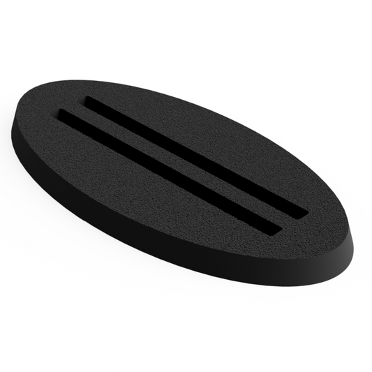 Base 25×50 mm Oval Slotted (5 pcs) Magnetic Flex