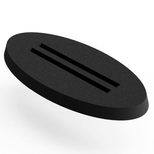 Base 30×60 mm Oval Slotted (5 pcs) Magnetic Flex