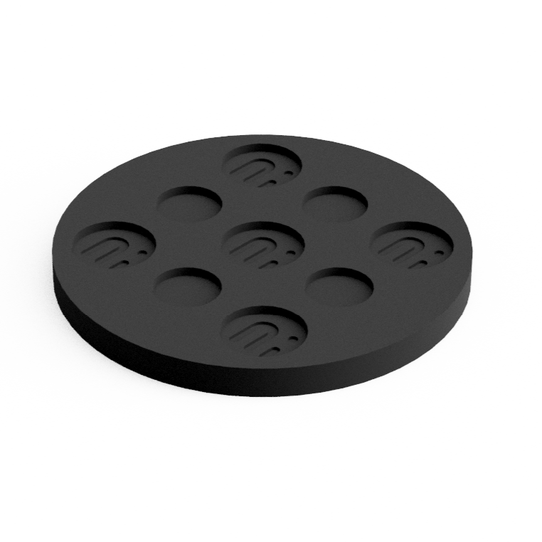 Base 25x2 mm Round (10pcs)