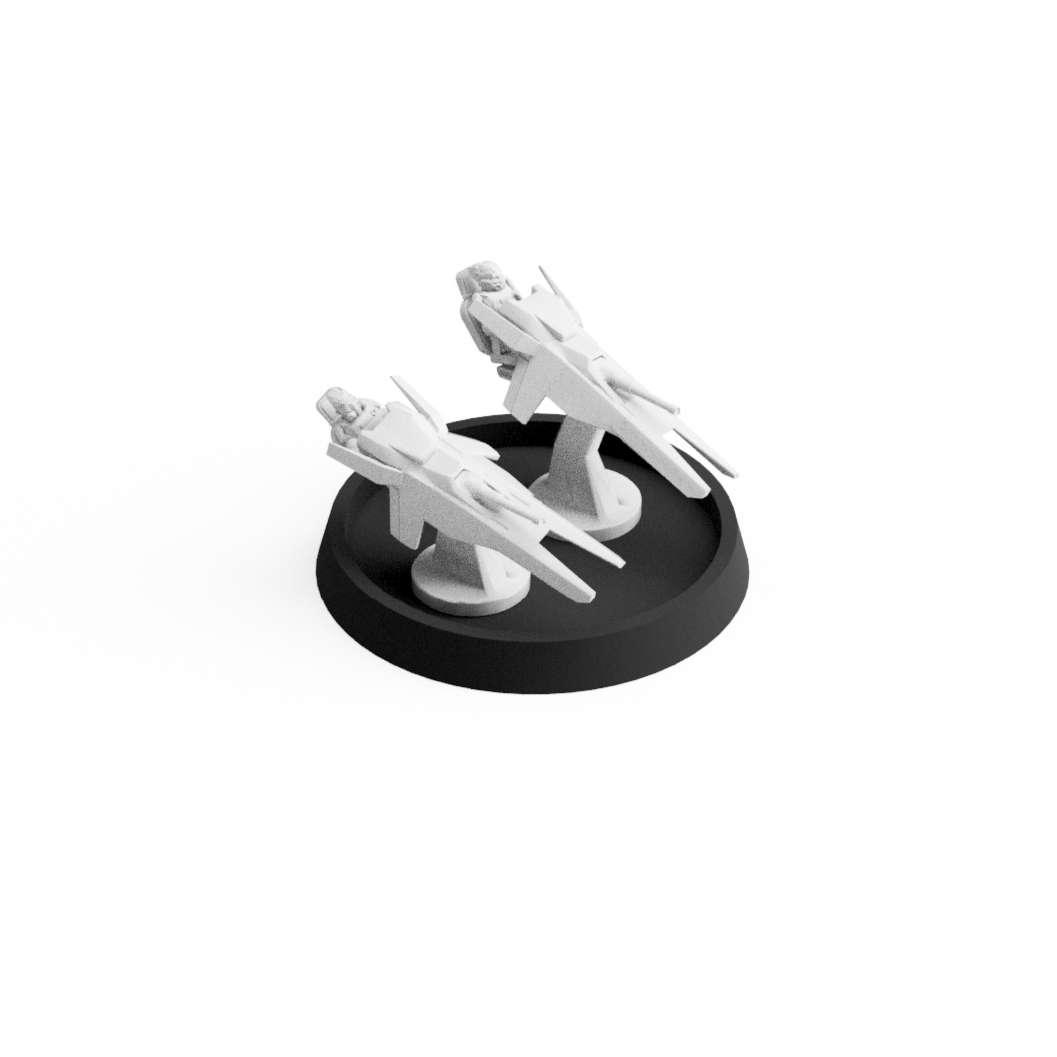 Base 25x3 mm Round (10pcs) for 6-8 mm Jetbikes