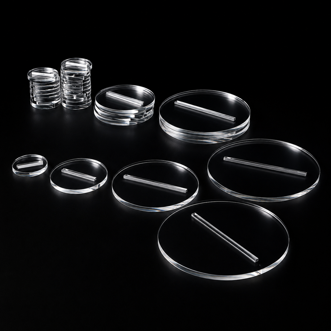 Slotted Acrylic Base Starter Set (32pcs) – Plexiglas® GS