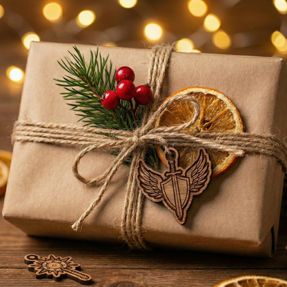 Small dice bag hand-sewn from panne velvet copper shine of the forge