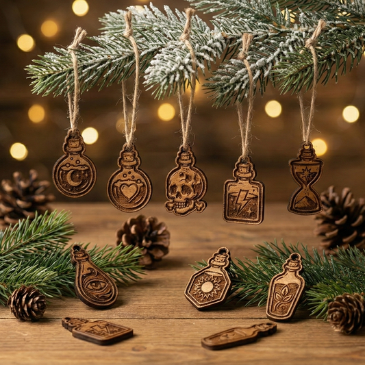 Mini Holz Anhänger – Potions Kollektion