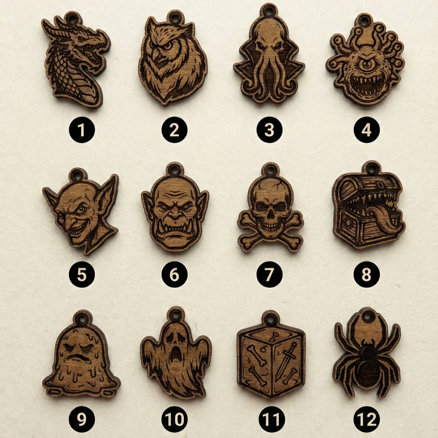 Small dice bag hand-sewn from panne velvet copper shine of the forge