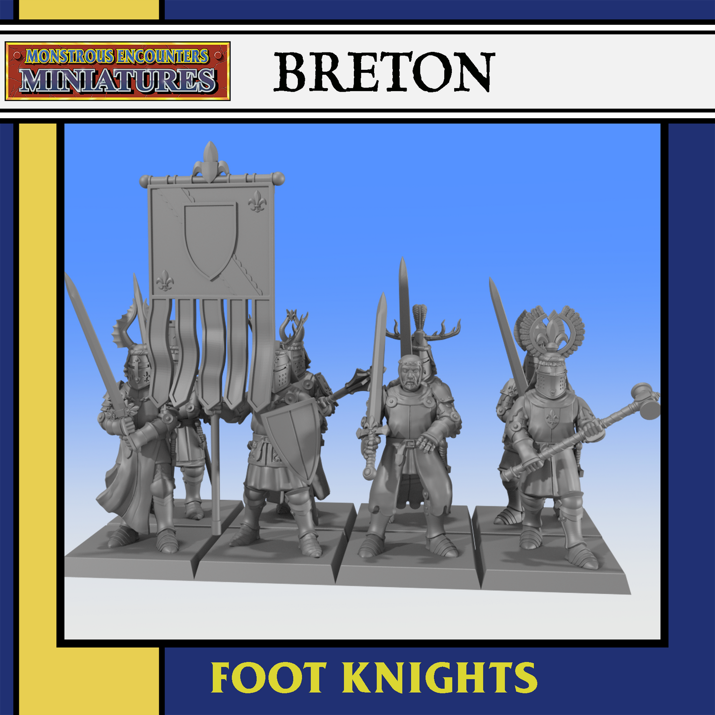 Breton: Foot Knights Unit (8 figures)