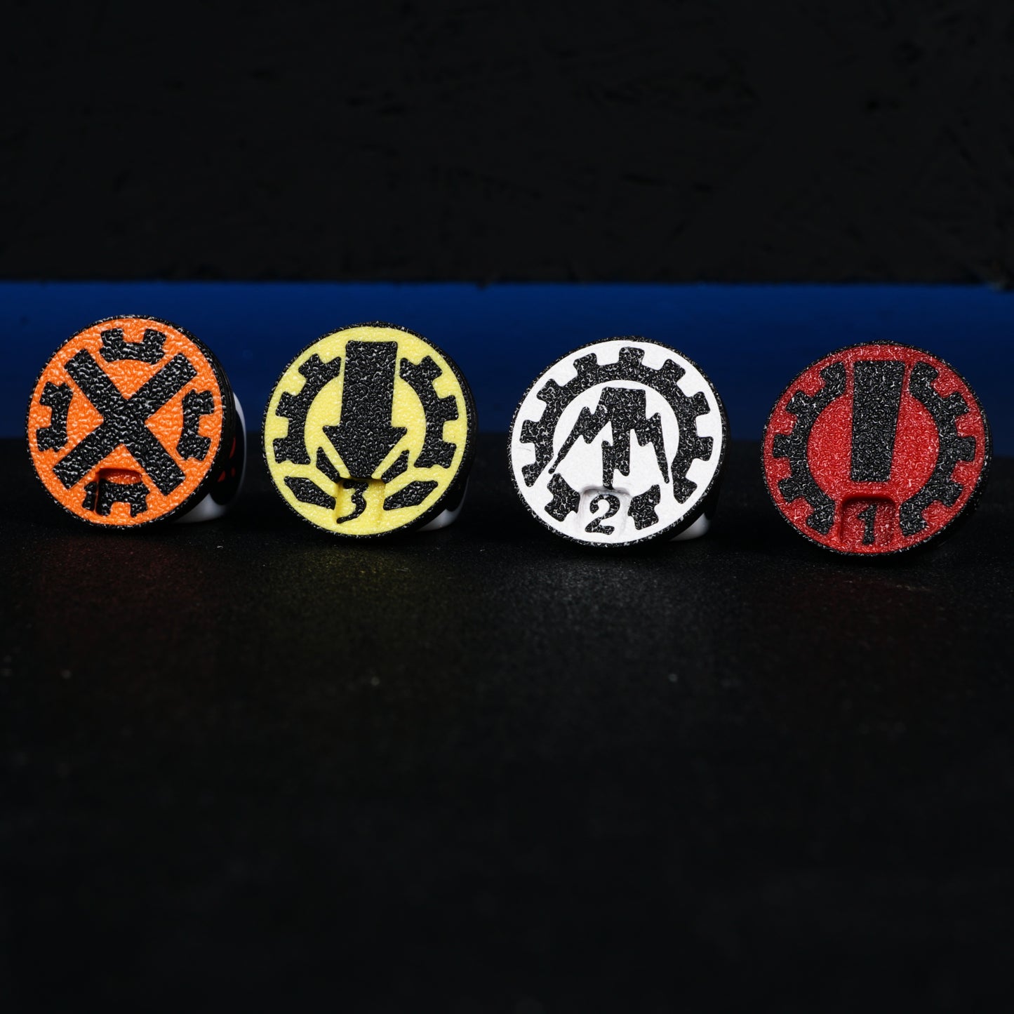 Tactical Status Dial – 25 mm (Magnetic Rotating Tracker Symbol / 0–3)