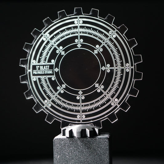Machinae Precision Blast Template 5" - Laser-Cut Acrylic (Plexiglas©)