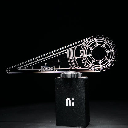 Machinae Precision Template Set (3-teilig) - Laser-Cut Acrylic (Plexiglas©)