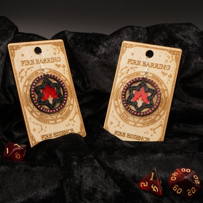 Arcane Essence – Fire (35 mm Fantasy Ohrringe)