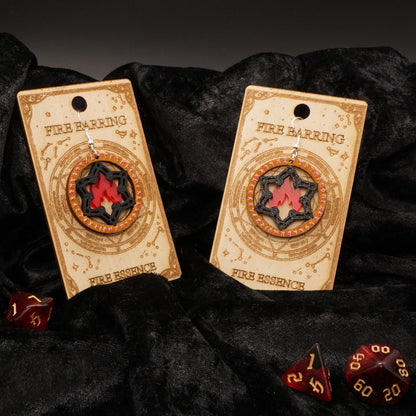 Arcane Essence – Fire (35 mm Fantasy Ohrringe)