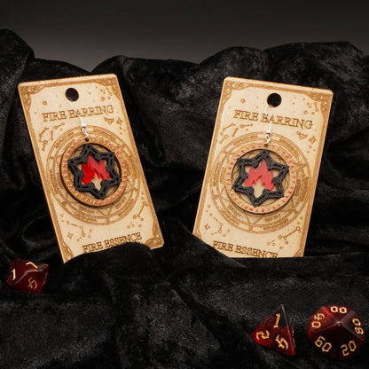 Arcane Essence – Fire (35 mm Fantasy Ohrringe)