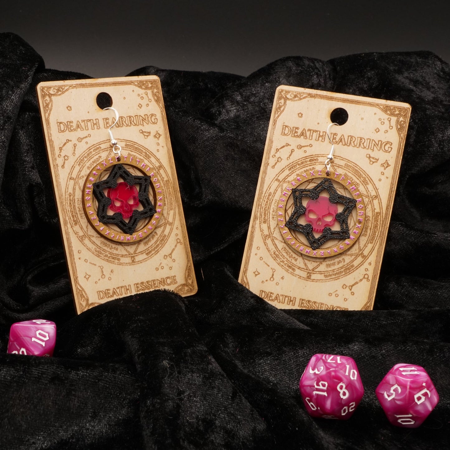 Arcane Essence – Death (35 mm Fantasy Ohrringe)