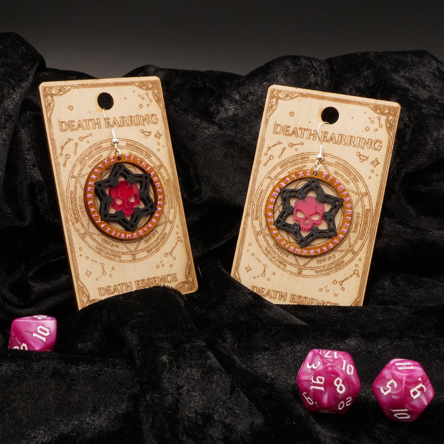 Arcane Essence – Death (35 mm Fantasy Ohrringe)
