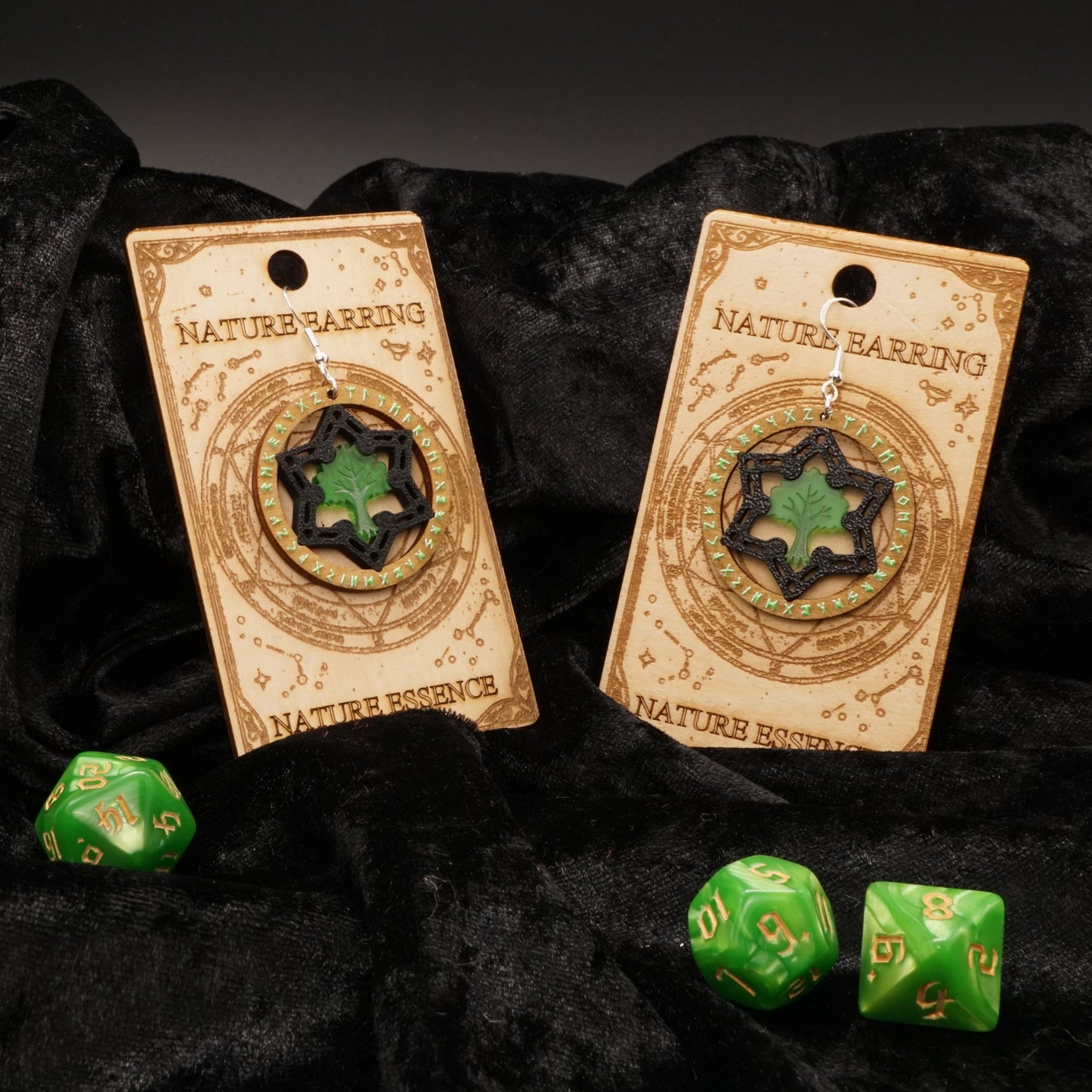 Arcane Essence – Nature (35 mm Fantasy Ohrringe)