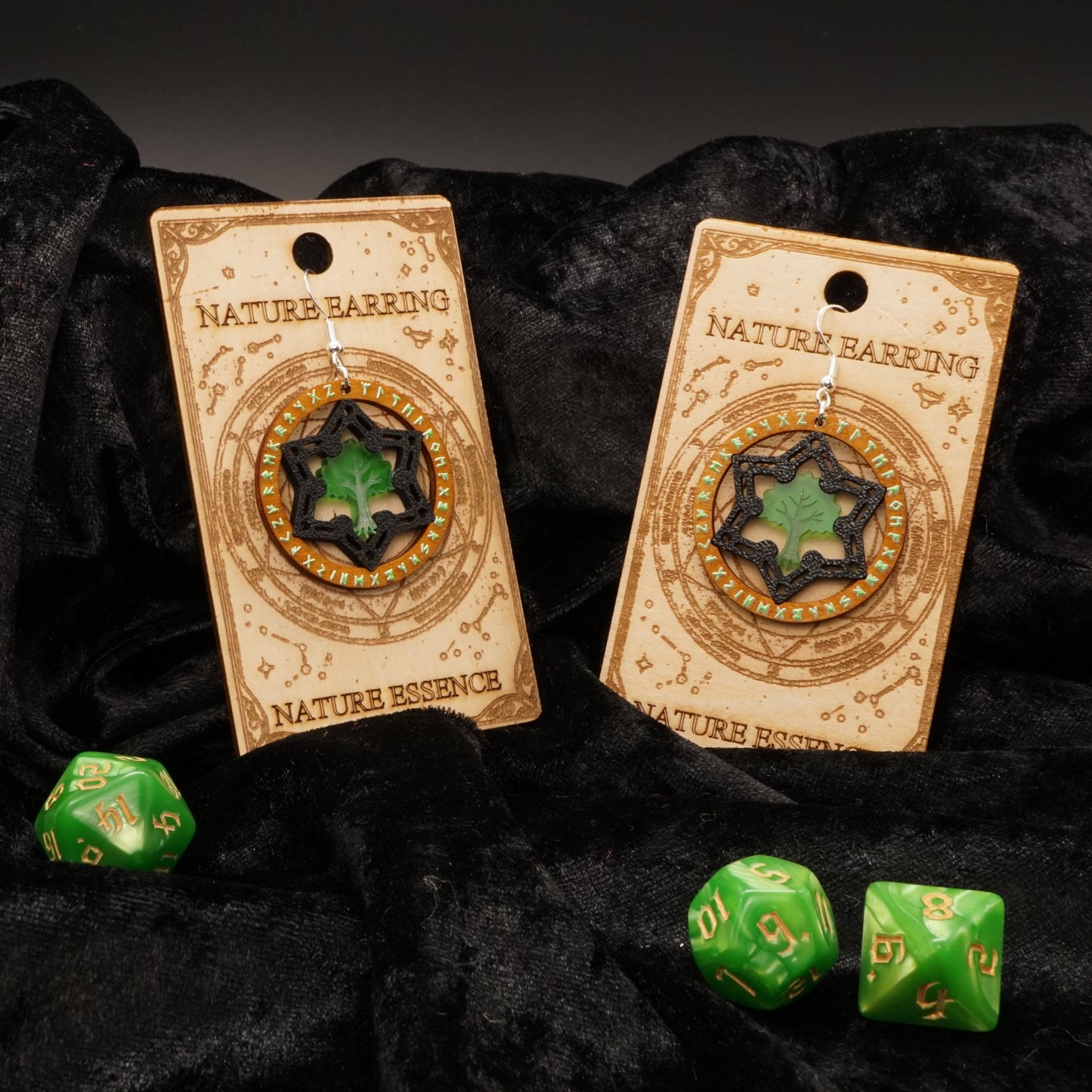 Arcane Essence – Nature (35 mm Fantasy Ohrringe)