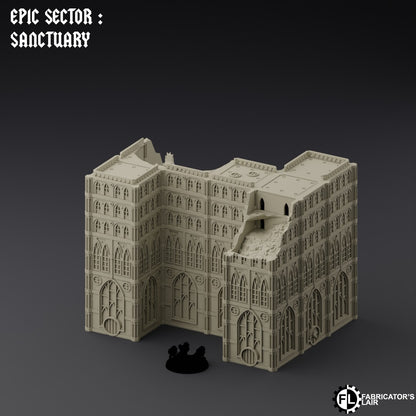 Destroyed Medicae – Epic Scale Gelände (6–10 mm)