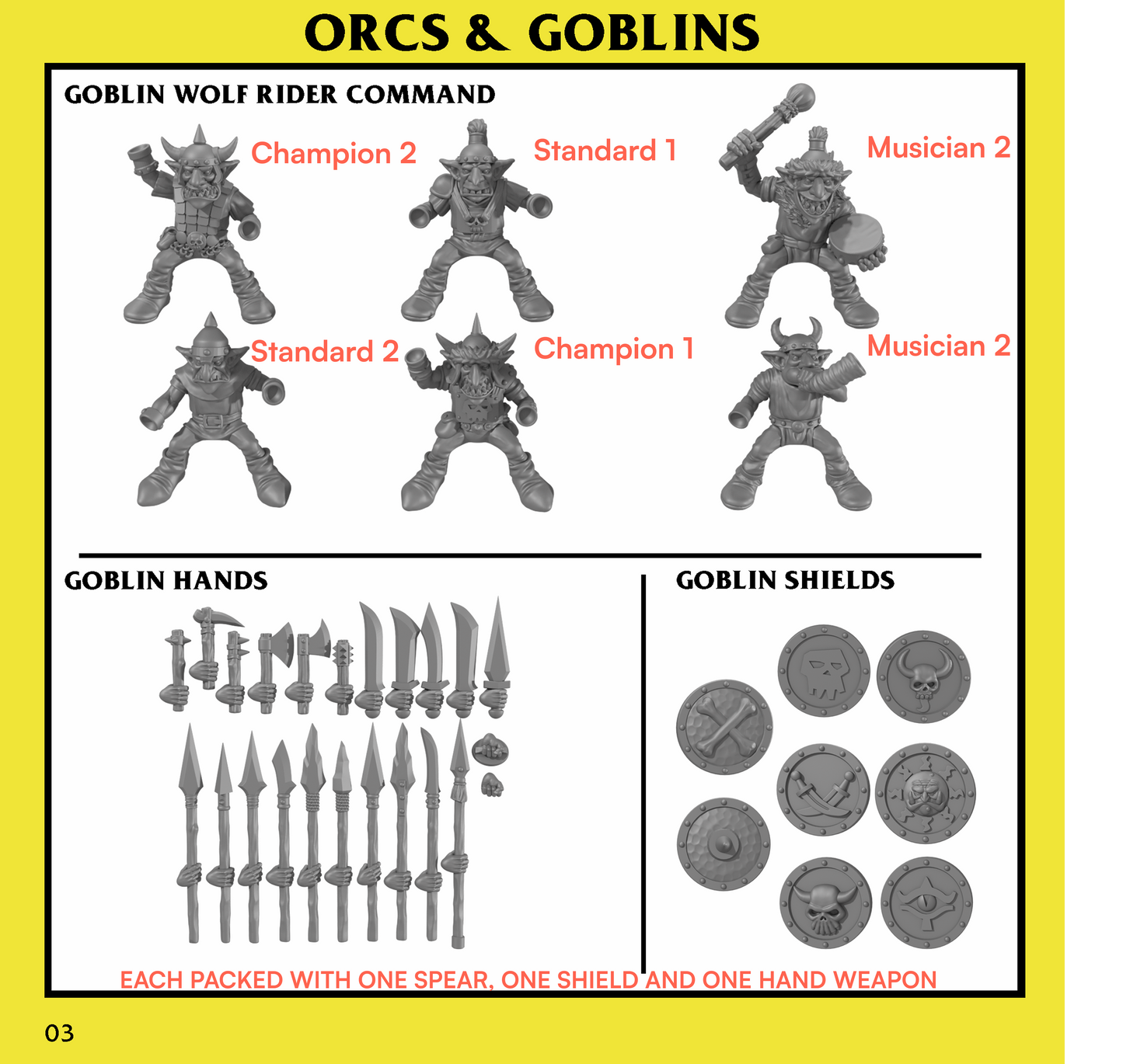 Goblin Wolf Riders Command Unit