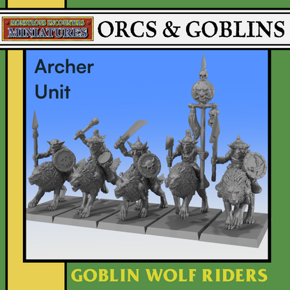Goblin Wolf Riders Archer Unit