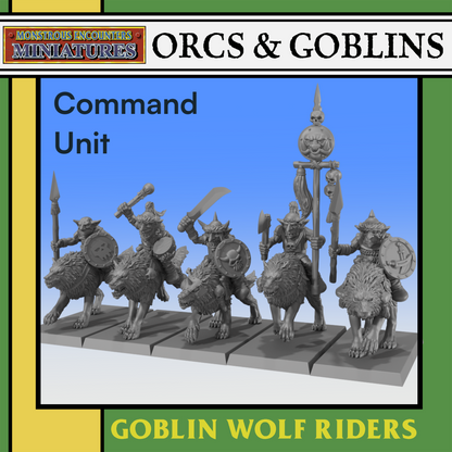 Goblin Wolf Riders Command Unit