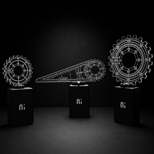 Machinae Precision Template Set (3-teilig) - Laser-Cut Acrylic (Plexiglas©)