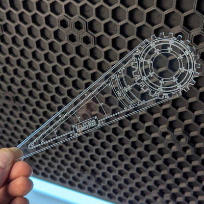 Machinae Precision Template Set (3-teilig) - Laser-Cut Acrylic (Plexiglas©)
