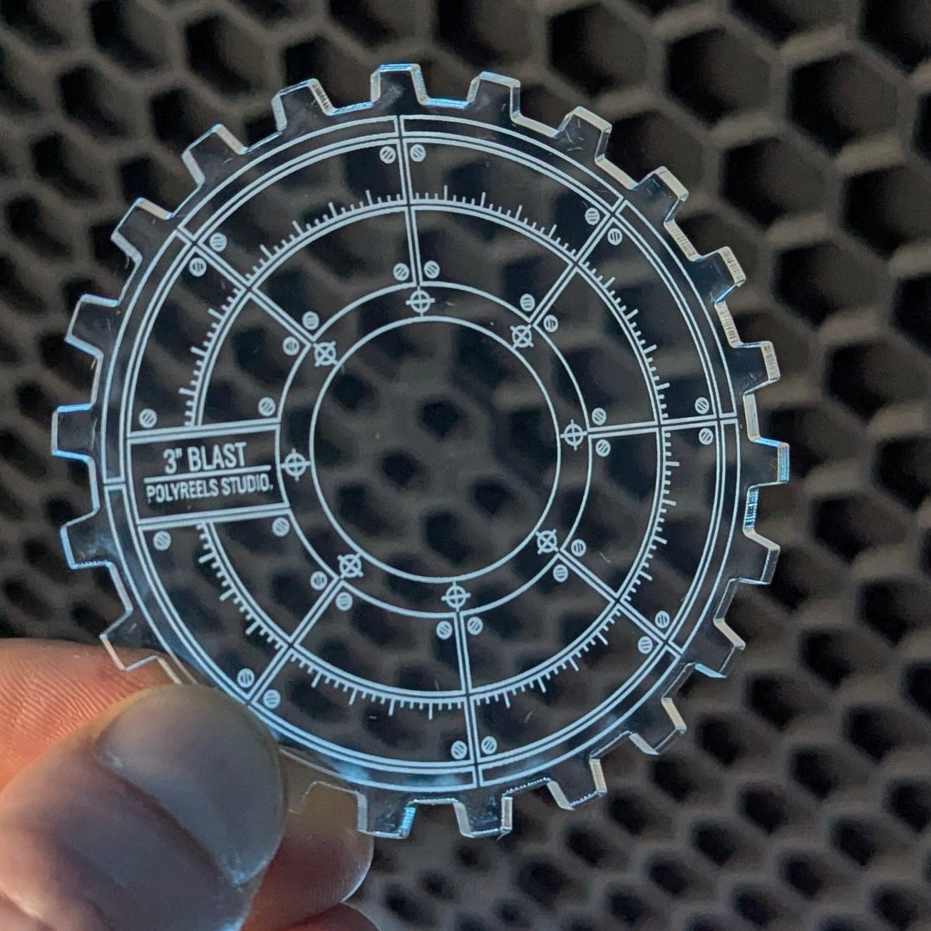 Machinae Precision Template Set (3-teilig) - Laser-Cut Acrylic (Plexiglas©)