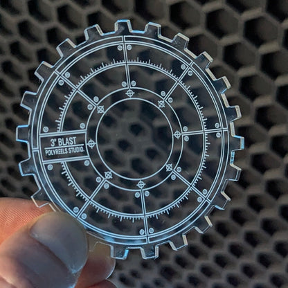 Machinae Precision Template Set (3-teilig) - Laser-Cut Acrylic (Plexiglas©)
