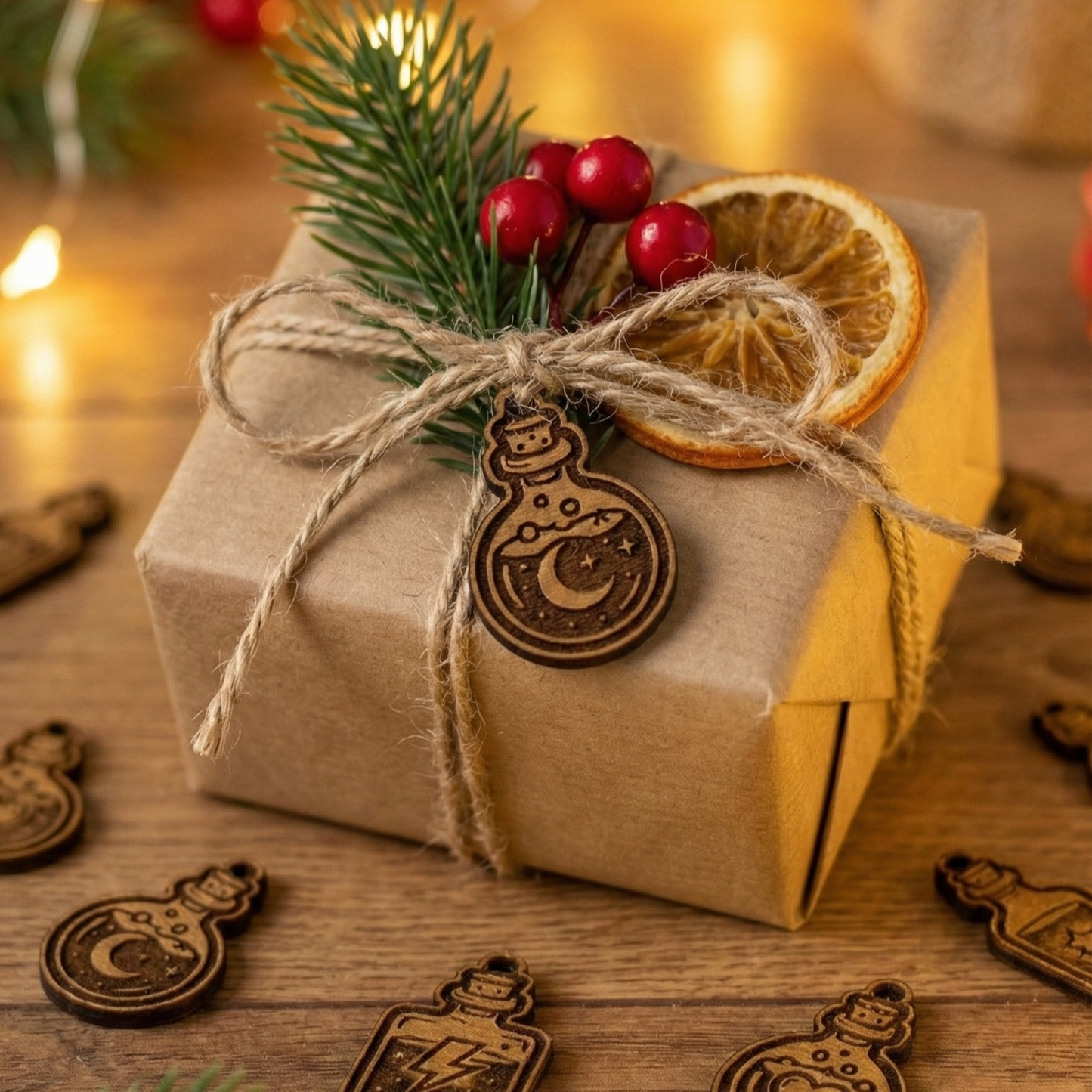 Small dice bag hand-sewn from panne velvet copper shine of the forge