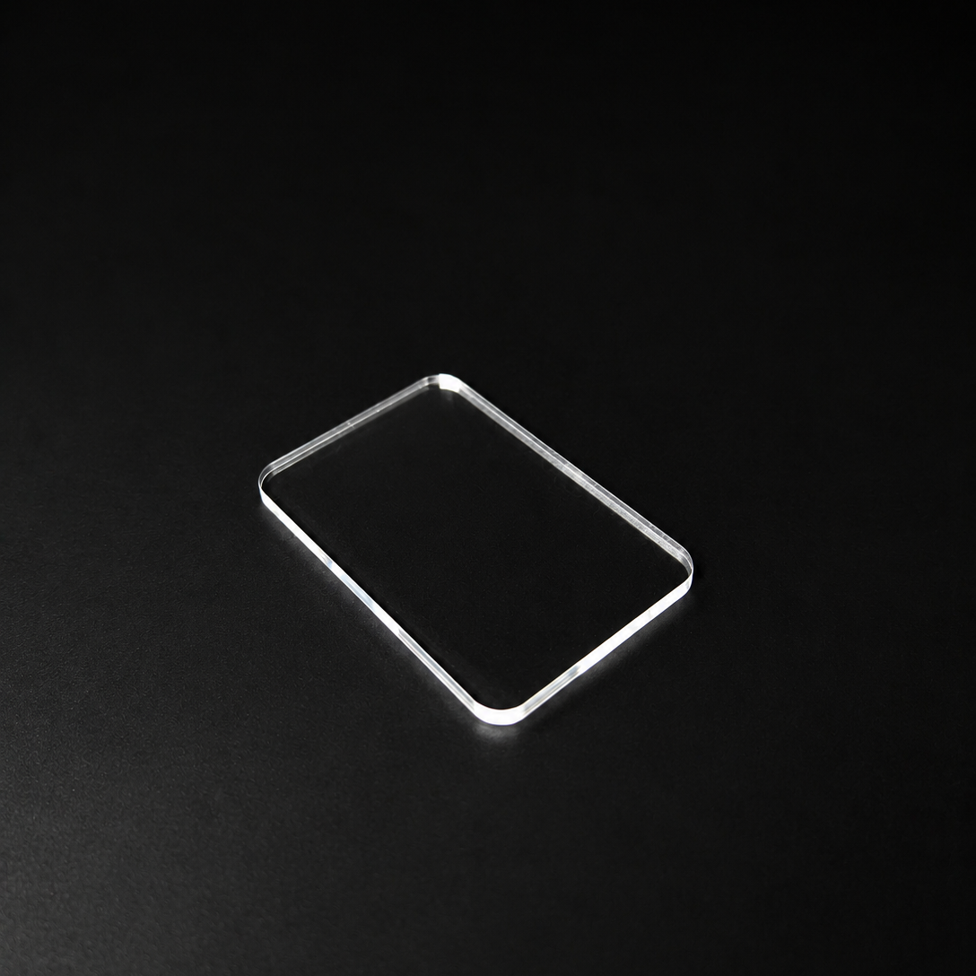 Transparent Base 40x60mm Rectangular (6pcs) - Laser-Cut Acrylic (Plexiglas©)