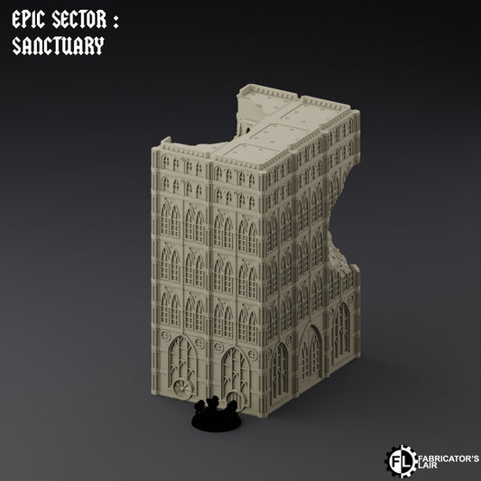 Destroyed Hab 3 – Epic Scale Gelände (6–10 mm)