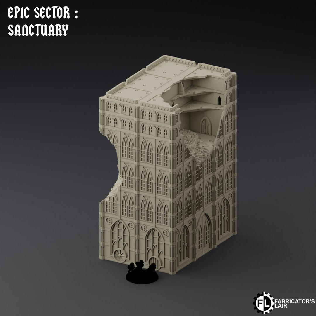 Destroyed Hab 3 – Epic Scale Gelände (6–10 mm)